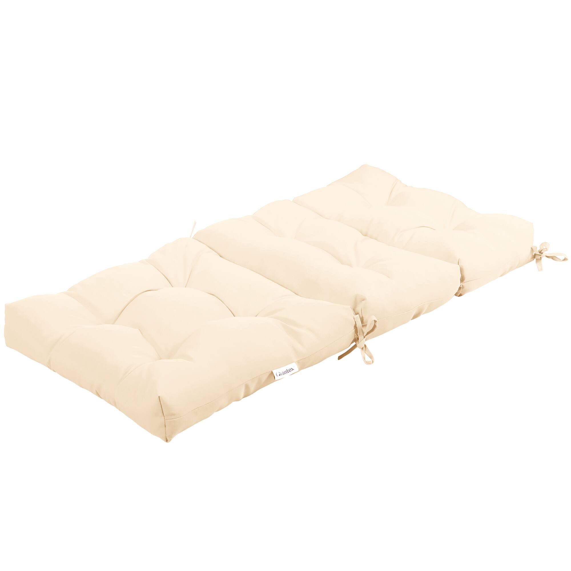 Alt View 7. Costway - Costway 22" x44"  Indoor Outdoor  Back Chair Cushion Tufted Pillow Patio Seating Pad - Beige.