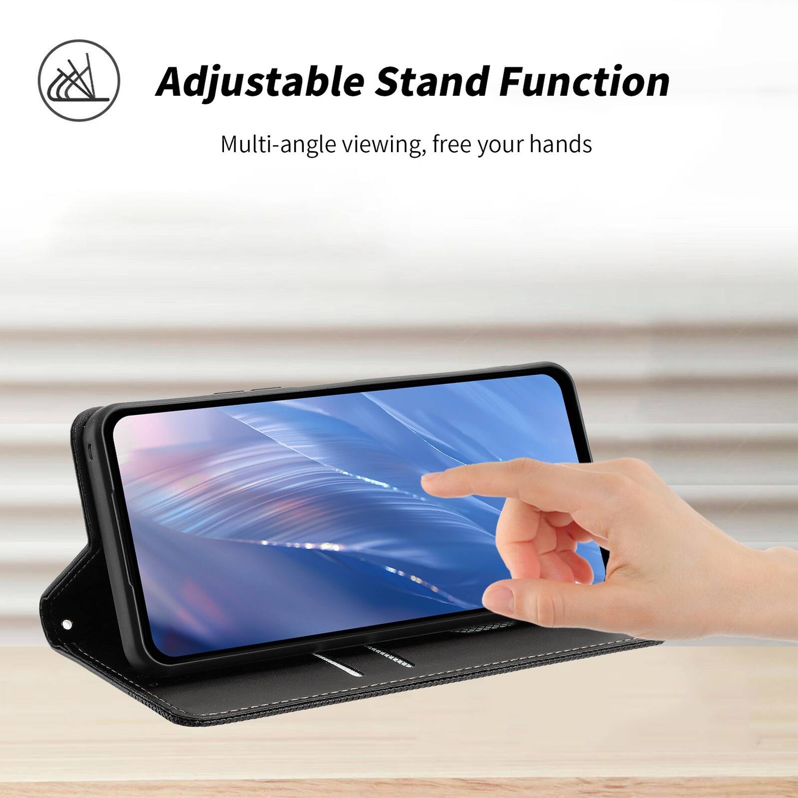 Adjustable Stand Function  
Multi-angle viewing, free your hands