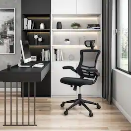 Loheer - High Back Mesh Office Chair Executive Desk Chair - Black