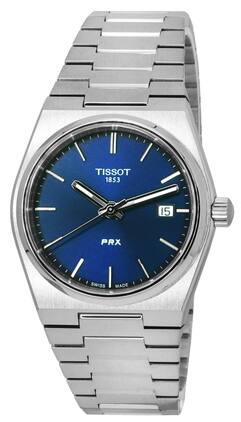 Tissot - PRX T-Classic Stainless Steel Dial Quartz T137.210.11.041.00 T1372101104100 100M Unisex Watch - Blue