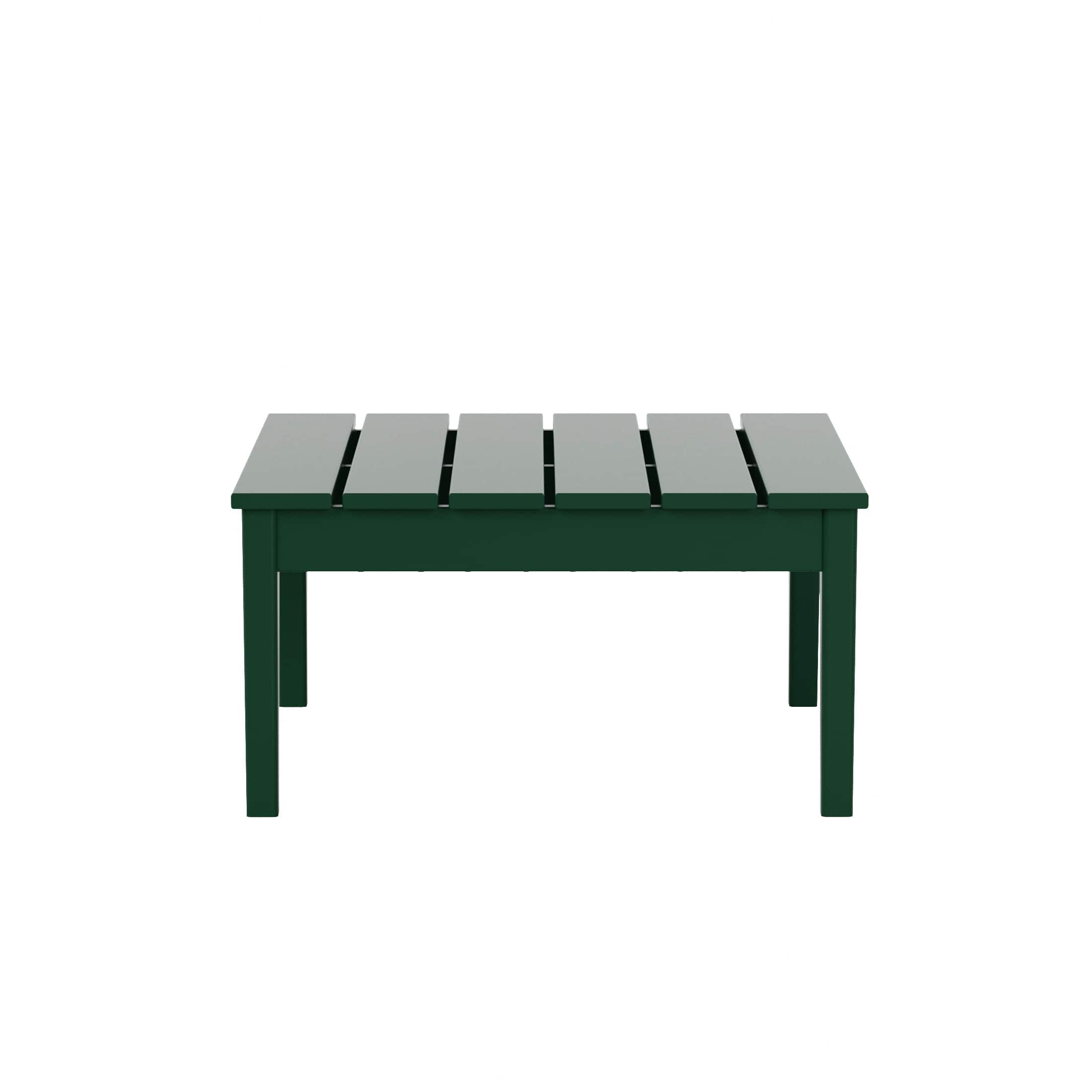 WestinTrends - Ashore Outdoor Patio Modern Adirondack Conversation Table - Dark Green price history on PriceWatchPro