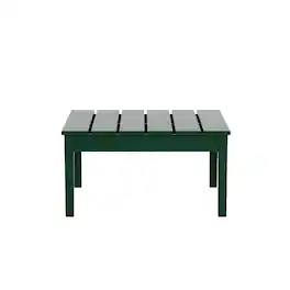 WestinTrends - Ashore Outdoor Patio Modern Adirondack Conversation Table - Dark Green