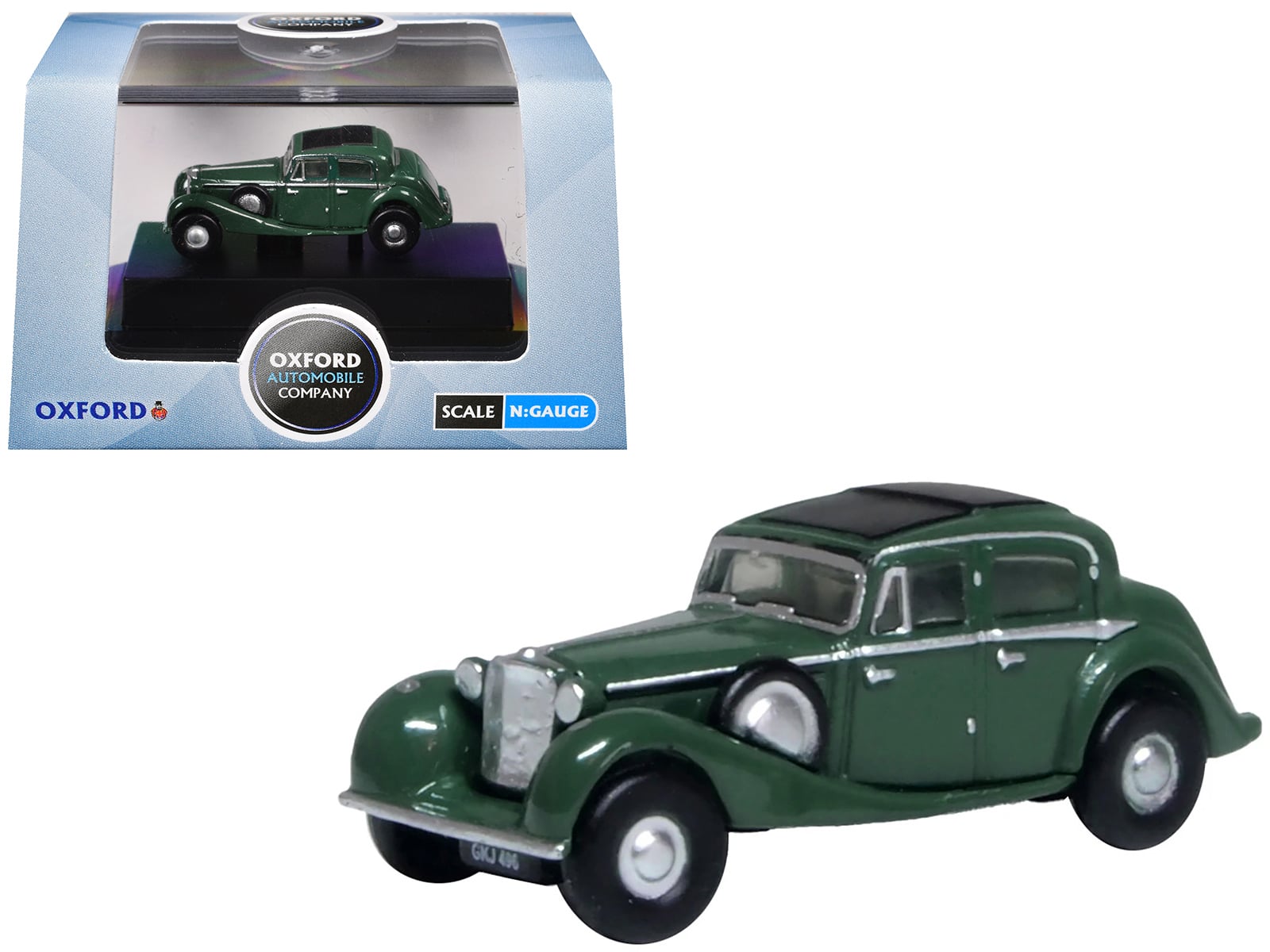 Jaguar SS RHD (Right Hand Drive) Suede Green with Black Top 1/148 (N) Scale Diecast Model Car by Oxford Diecast price history on PriceWatchPro
