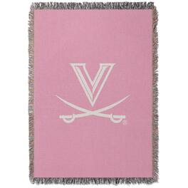 Chad & Jake - Virginia Cavaliers Woven Blanket - Pink