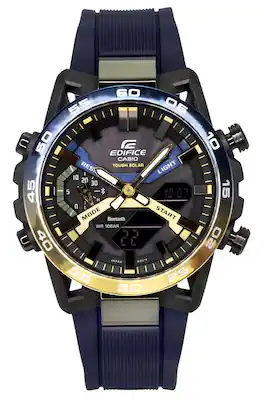 Casio - Edifice Sospensione Nighttime Drive Analog Digital Smartphone Link Tough Solar ECB-2000NP-1A 100M Men's Watch - Black