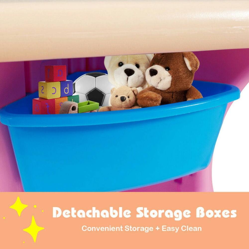 Detachable Storage Boxes  
Convenient Storage + Easy Clean