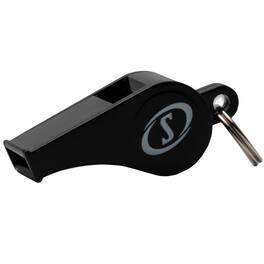 Spalding - Plastic Whistle with Lanyard - Black