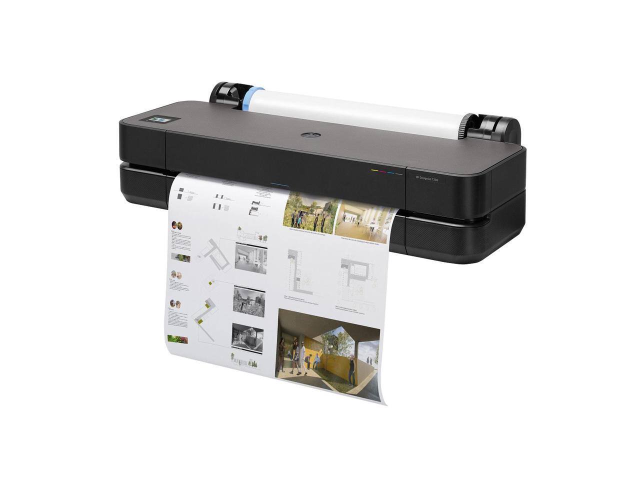 Alt View 1. HP - HP DesignJet T230 24-in Printer 2025 Edition (5HB07T#B1K).