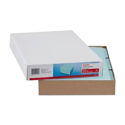 Alt View 4. Staples - Staples 60% Recycled Heavyweight File Folders, 1/3-Cut Tab, Legal Size, Light Blue, 25/Box (ST621318) - Light Blue.