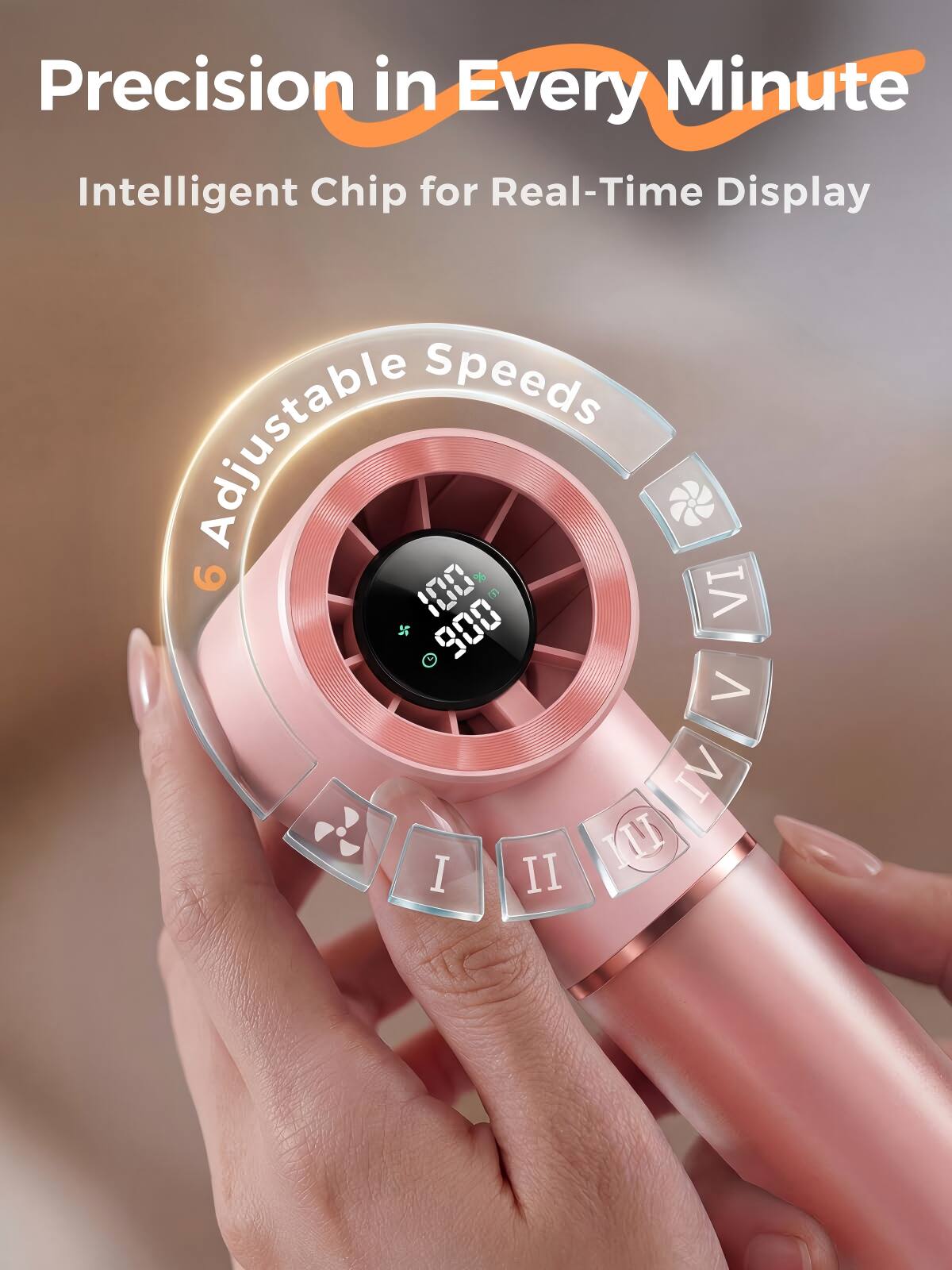 Precision in Every Minute  
Intelligent Chip for Real-Time Display  
Adjustable Speeds  
6 100 m VI 900 > IV I II I II