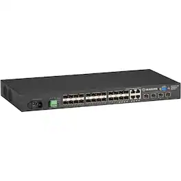 Black Box Network Services - Gigabit Managed Ethernet SFP Fiber Switch - 28-Port (LGB5128AR2)