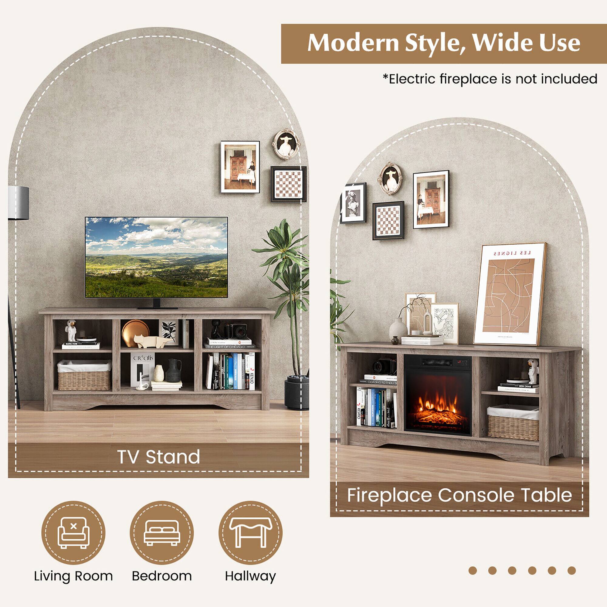 Modern Style, Wide Use
*Electric fireplace is not included
TV Stand
Fireplace Console Table
Living Room
Bedroom
Hallway