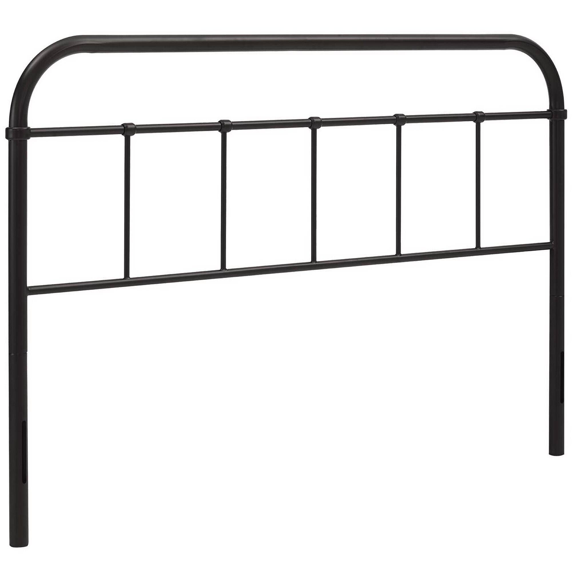 Alt View 1. Modway - Serena Steel Headboard - Brown.