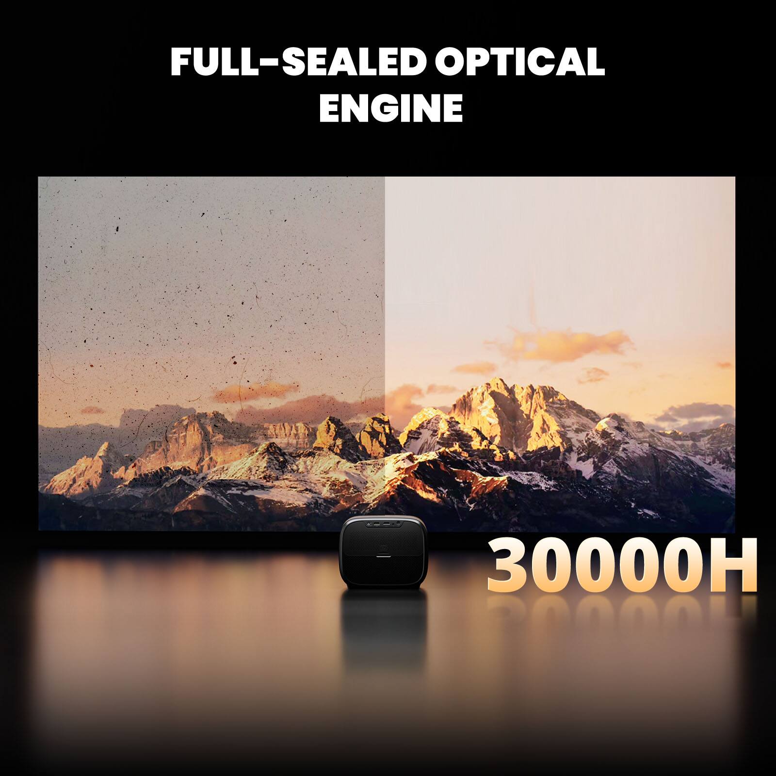 FULL-SEALED OPTICAL ENGINE  
30000H