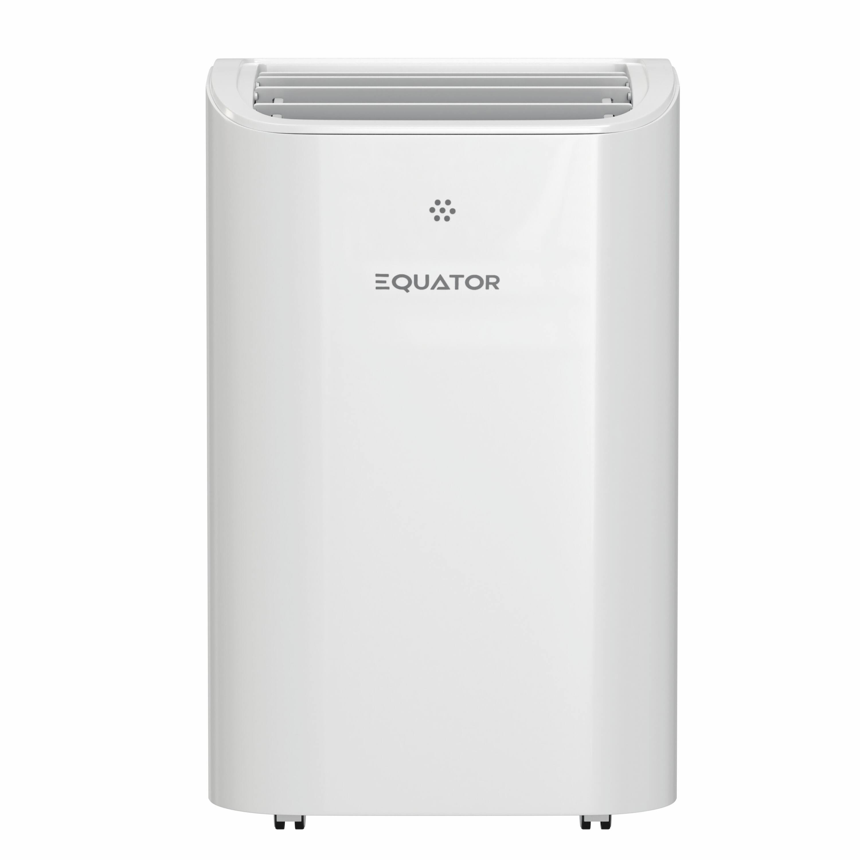 Angle. Equator - Equator 16000 BTU Inverter Portable AC Dual Hose with Heat Pump, 4-in-1 Cooling Heating Dehumidifier Fan, 700 Sq Ft - White.