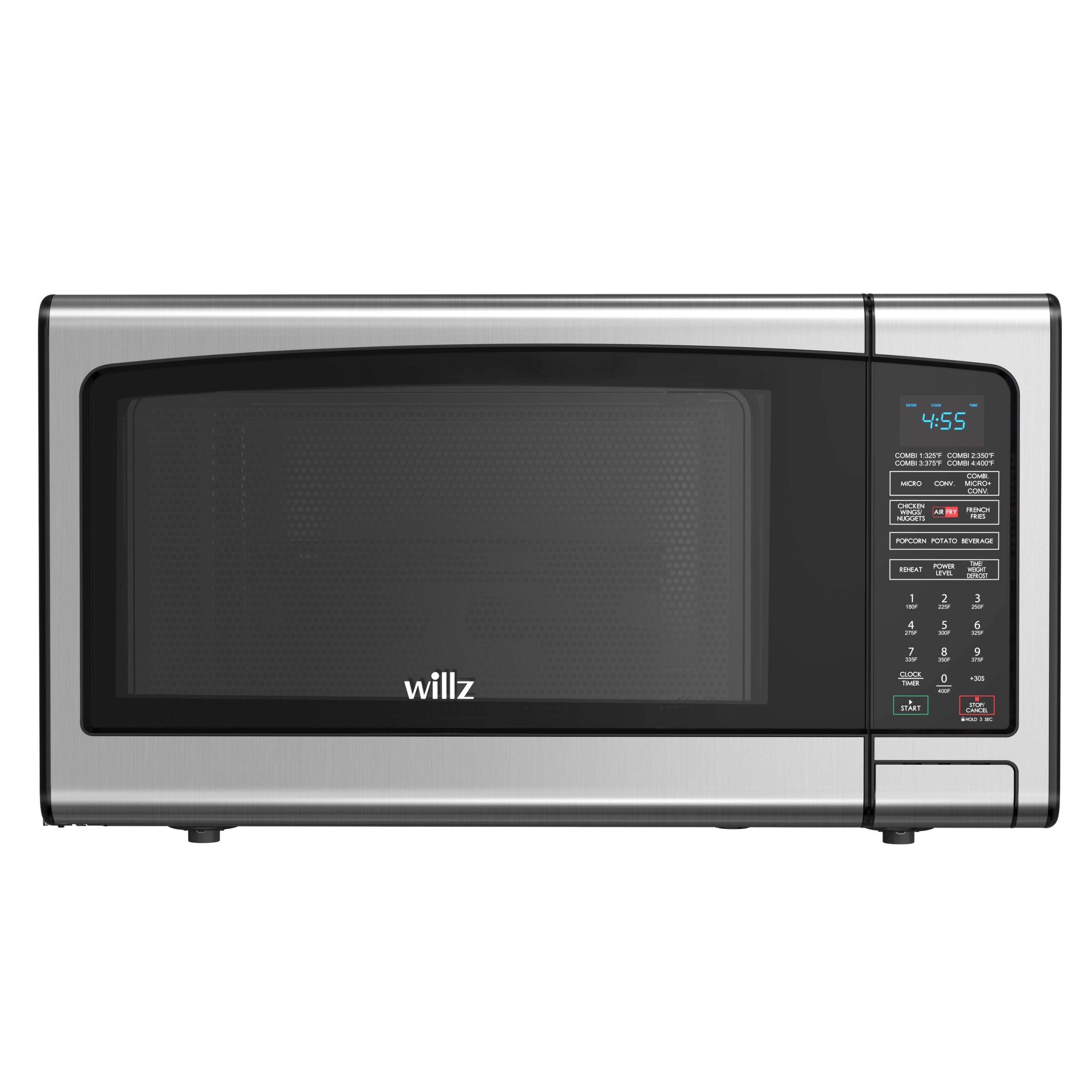Front. Willz - 1.3 Cu. Ft. 3-in-1 Countertop Microwave Oven - Stainless steel.