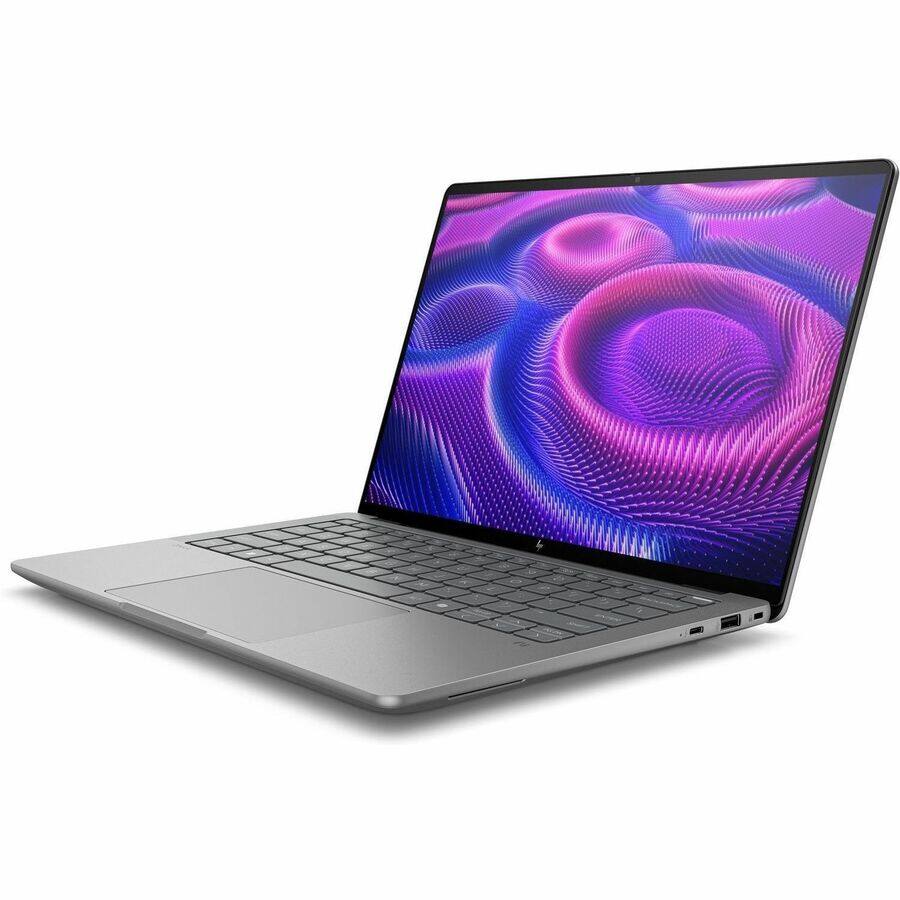 Alt View 1. HP - HP ZBook Ultra G1a 14" Touchscreen Mobile Workstation - 2.8K - AMD Ryzen AI MAX PRO 385 - 32 GB - 1 TB SSD - English - Silver.