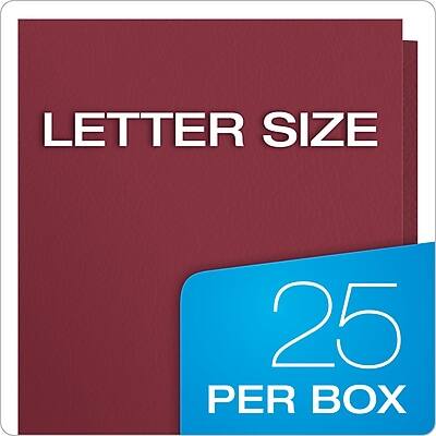LETTER SIZE  
25 PER BOX