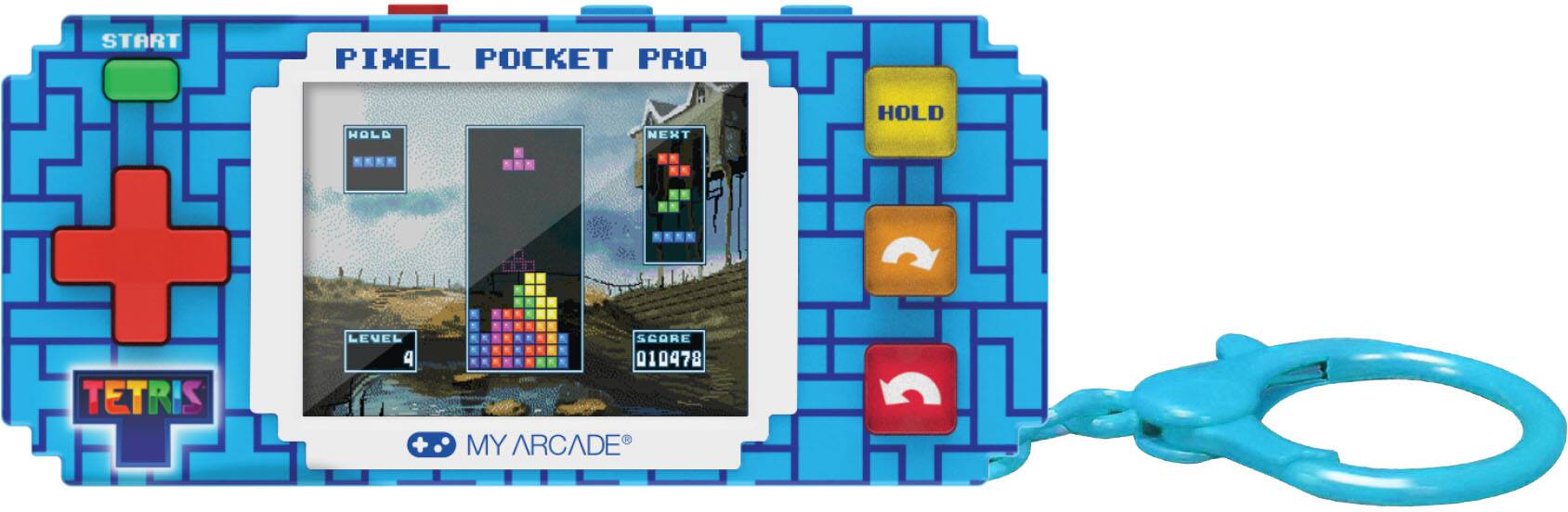 PIXEL POCKET PRO

START

HOLD

NEXT

LEVEL 4

SCORE 010478

MY ARCADE

TETRIS
