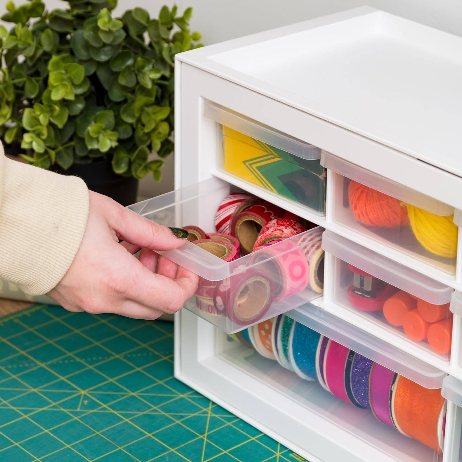 Alt View 8. IRIS USA - IRIS USA Stackable Storage Cabinet for Hardware Crafts, Small Parts organize Drawer, Compartment.