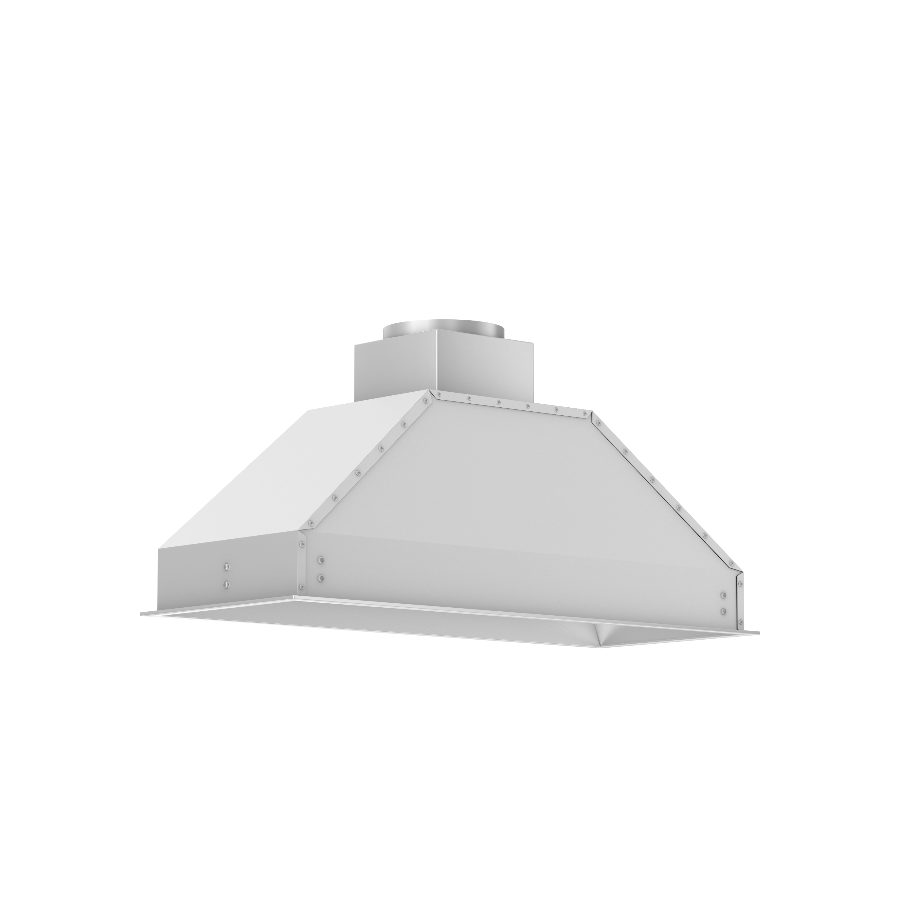 Back. ZLINE - 40" Externally Vented Range Hood - Brushed Stainless Steel.