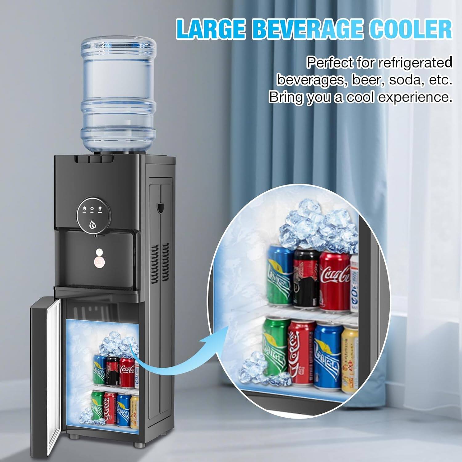 LARGE BEVERAGE COOLER

Perfect for refrigerated beverages, beer, soda, etc. Bring you a cool experience.