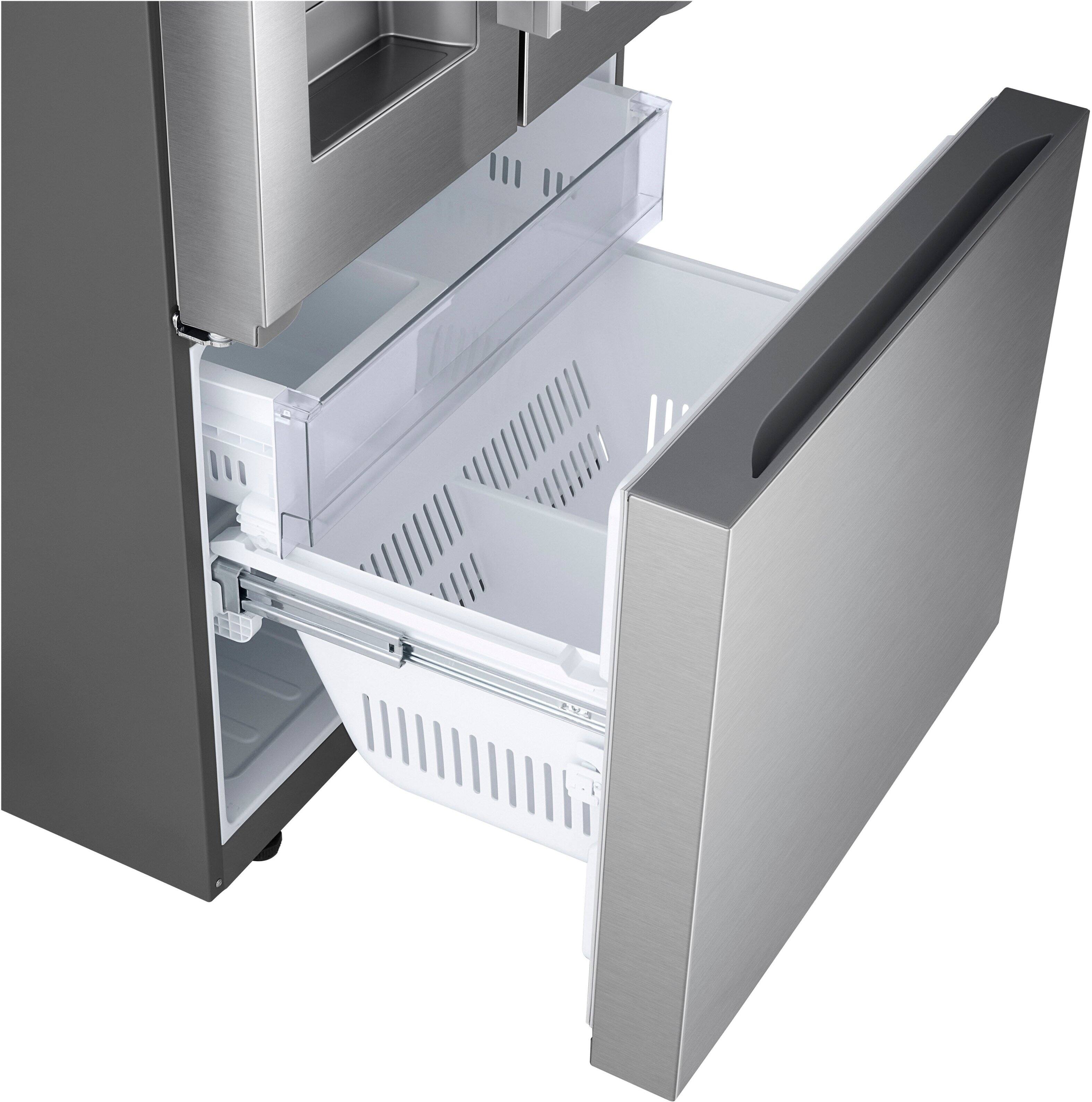 Alt View 10. LG - Counter-Depth MAX 20.2 Cu. Ft. French Door Smart Refrigerator with Dual Ice - PrintProof Stainless Steel.