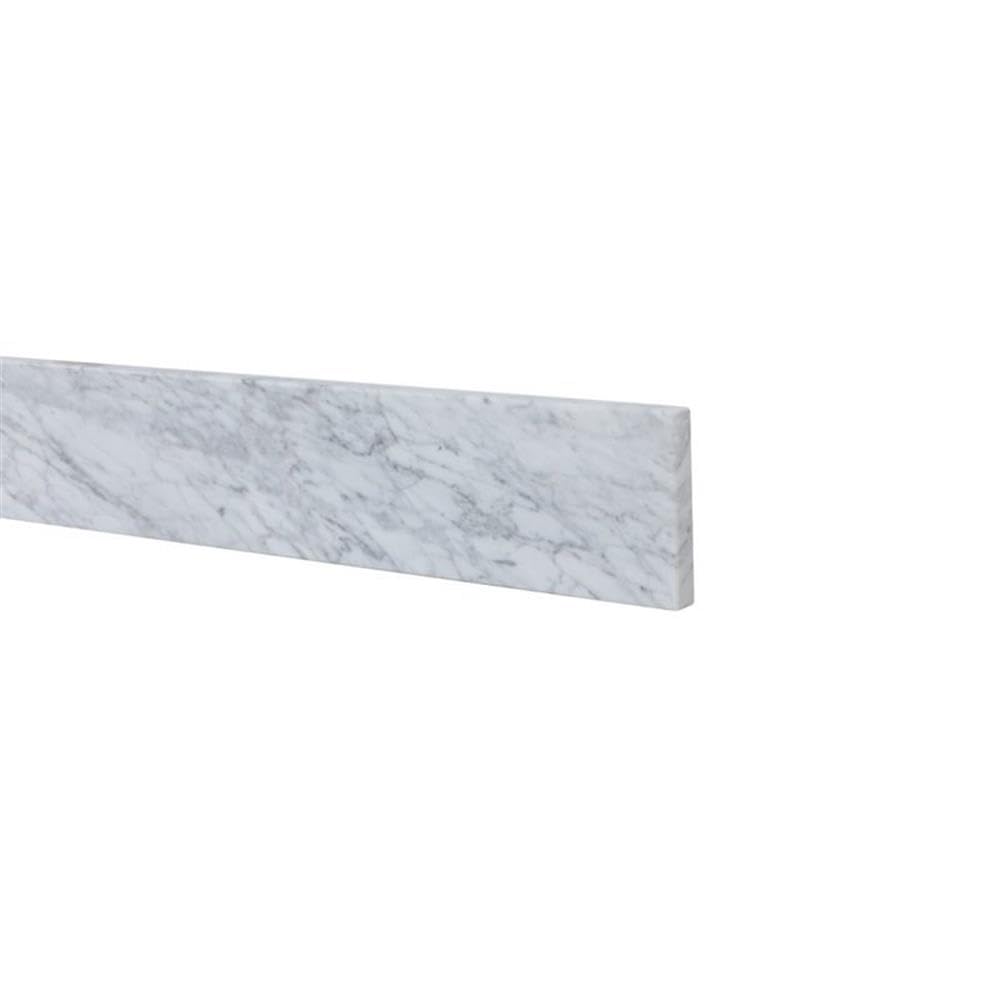 Back. Elegant Kitchen and Bath - 40 inch backsplash in carrara white - Carrara White.