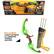 The image features a green and orange toy bow and arrow set, which includes a light-up bow, three arrows, a target, and a quiver. The set is designed for children and is part of the Realtree brand. The toy is displayed in a box, and the box includes a warning to ensure safety while playing with the set.