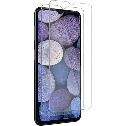 Angle. SaharaCase - ZeroDamage Ultra Strong+ Tempered Glass Screen Protector for Samsung Galaxy A14 5G (2-Pack) - Clear.