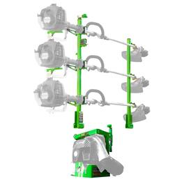 Green Touch Industries - 3 Position Line Trimmer Rack & Backpack Leaf Blower Rack