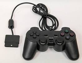 Mars Devices - Wired Replacement Controller For Playstation PS1 PS2 - Black
