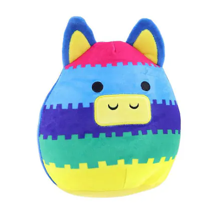 Front. Kellytoy - Squishmallow 7 Inch Fiesta Squad Plush | Luz the Pinata - Blue.