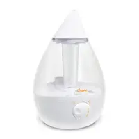 CRANE - 1 Gal. Drop Ultrasonic Cool Mist Humidifier - Clear/White - Front_Zoom