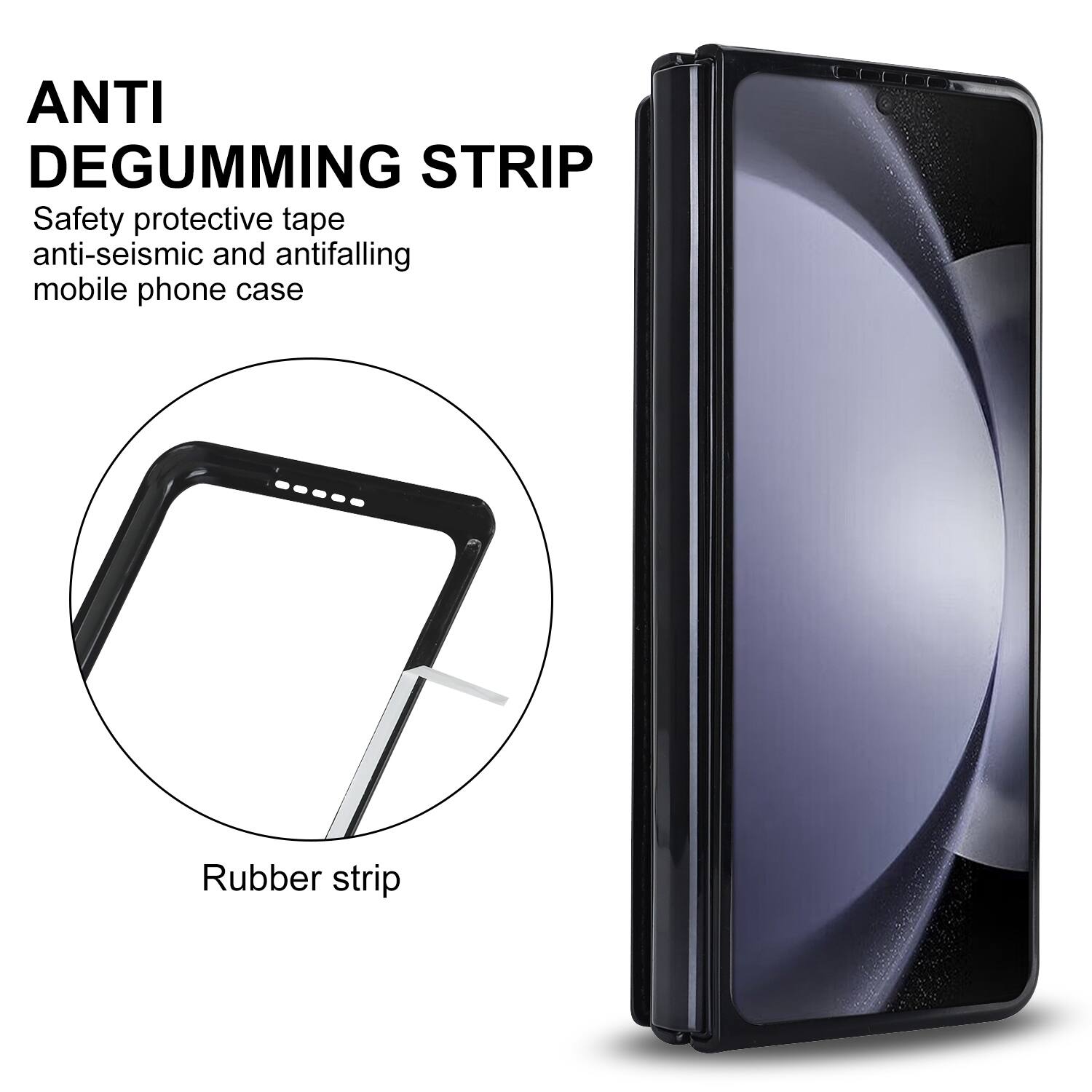 ANTI DEGUMMING STRIP  
Safety protective tape anti-seismic and antifalling mobile phone case  
Rubber strip