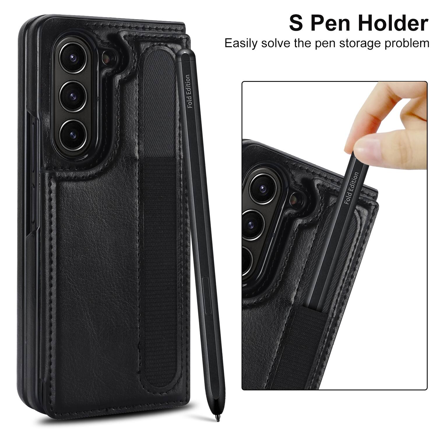 S Pen Holder  
Easily solve the pen storage problem  
Fold Edition  
Fold Edition