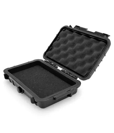 Front. CASEMATIX - Waterproof Hard Shell Case for Portable SSDs, External Hard Drives & Game Drives Up to 6.3 x 3.75 x 1.25 Inches.