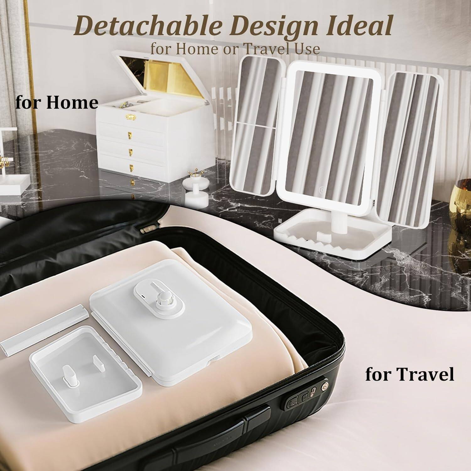 Detachable Design Ideal for Home or Travel Use

for Home

for Travel
