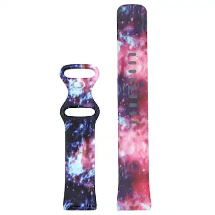 Front. StrapsCo - Graphic Active Band Silicone Rubber Watch Strap For Fitbit Sense (Short-Medium) - Nebula.