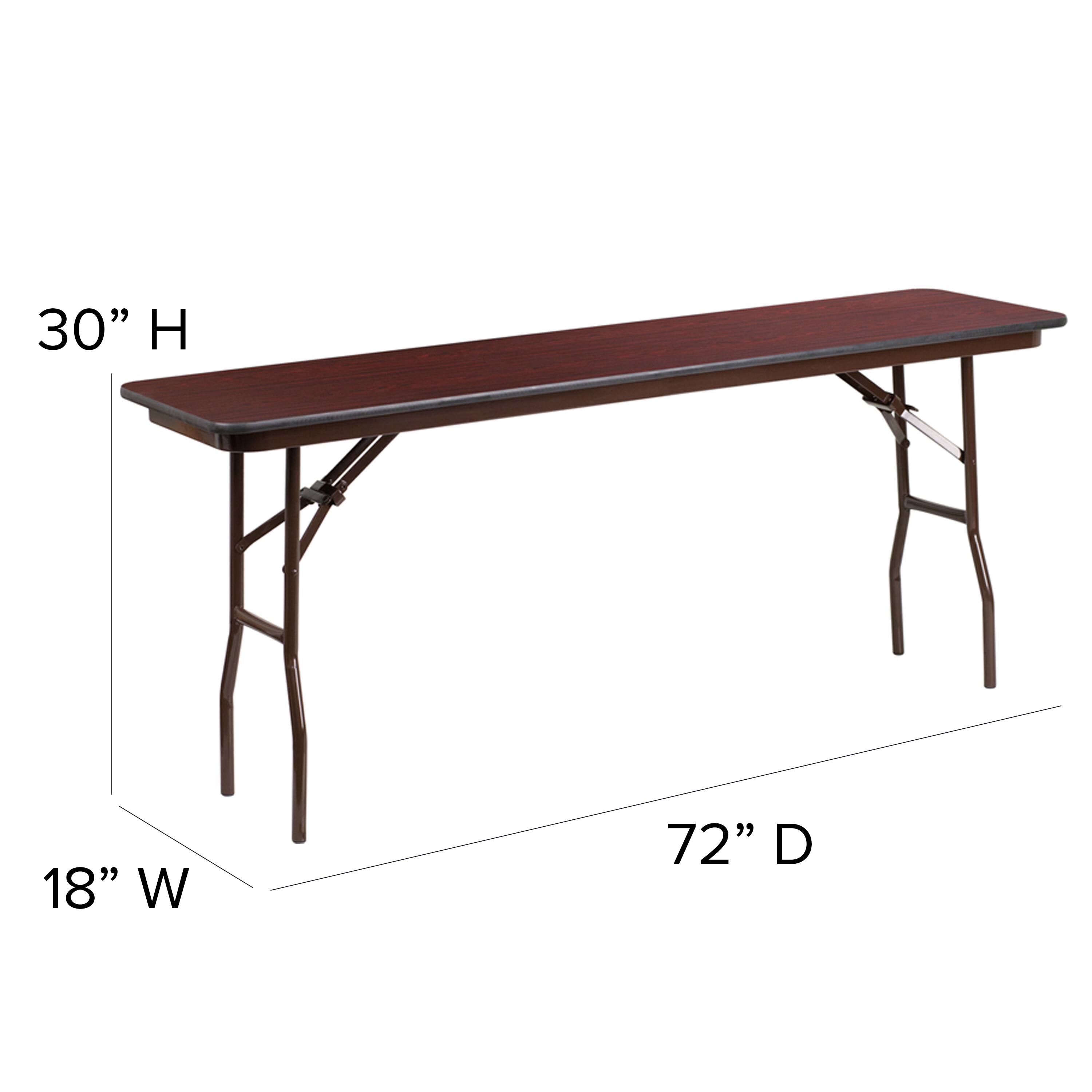 30" H 18" W 72" D