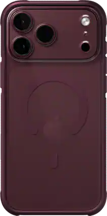 Front. dbrand - Ghost Case with MagSafe for Apple iPhone 18 Pro Max / iPhone 17 Pro Max - Burgundy.