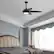 Alt View 4. Costway - Costway 52'' Ceiling Fan with LED Lights & Remote Control 1/2/4/8H Timer & 3 Fan Speeds - Black.