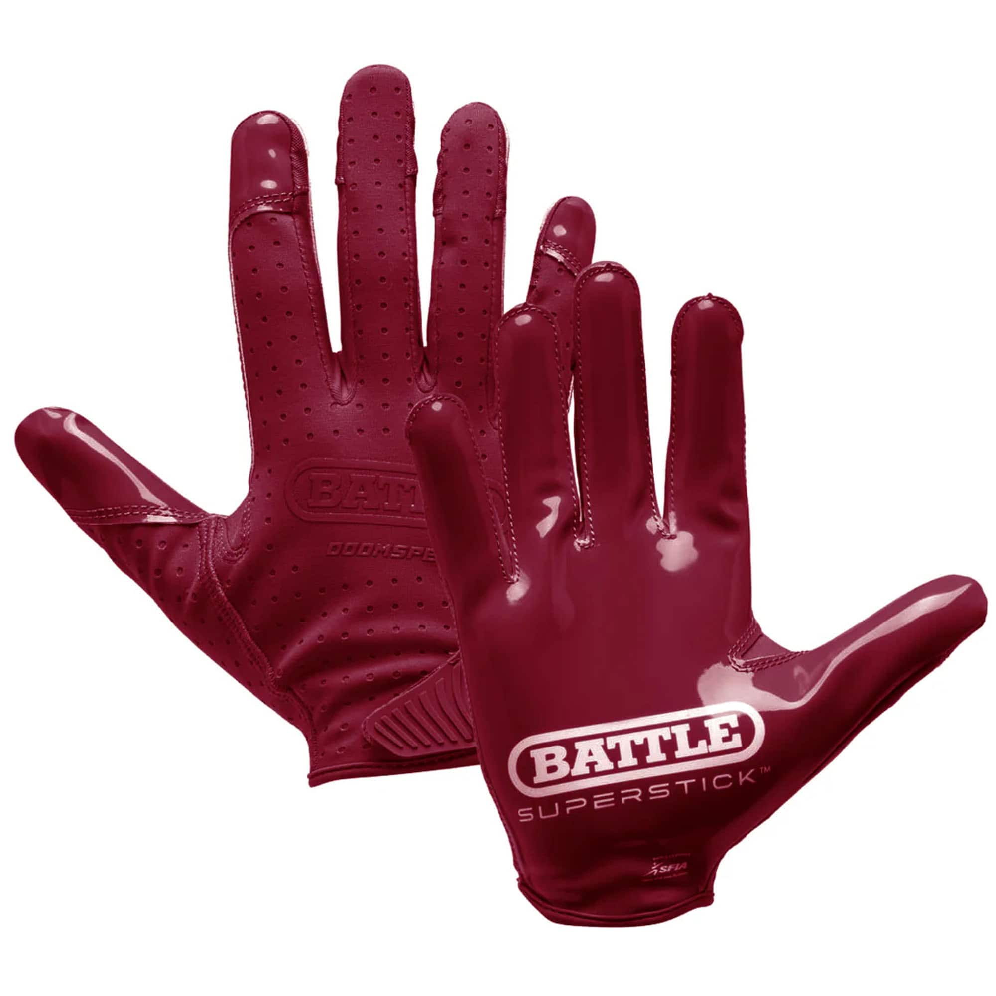 Battle Sports - Adult Doom Speed Receiver Football Glove - 2Xlarge - Maroon price history on PriceWatchPro