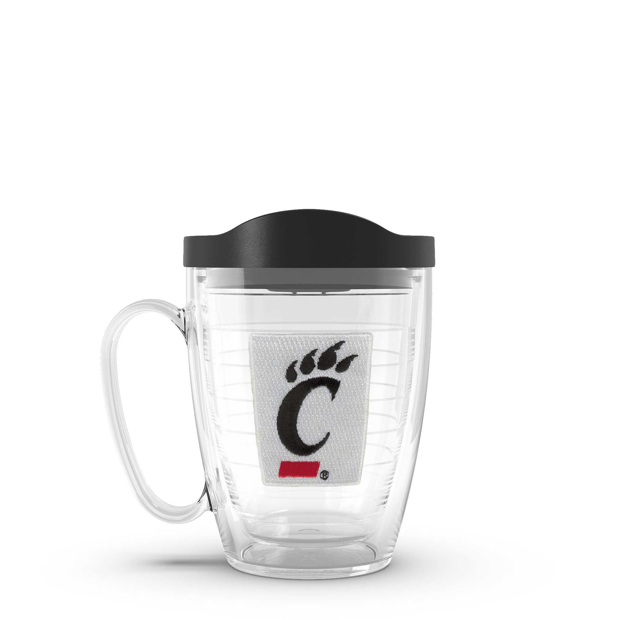 Front. Tervis - Cincinnati Bearcats 16oz. Emblem Classic Mug with Lid - Multicolor.