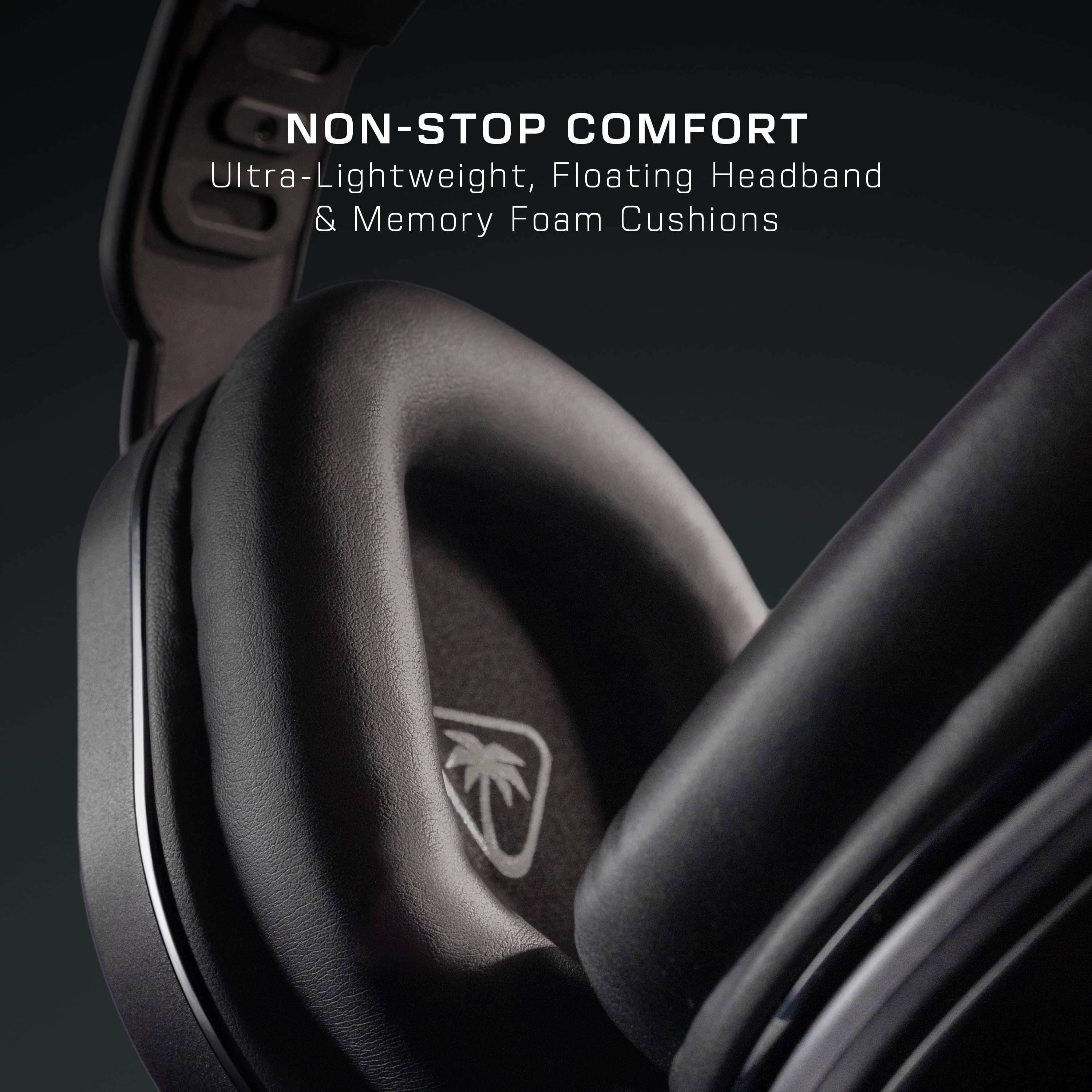 NON-STOP COMFORT: Ultra-Lightweight, Floating Headband & Memory Foam Cushions