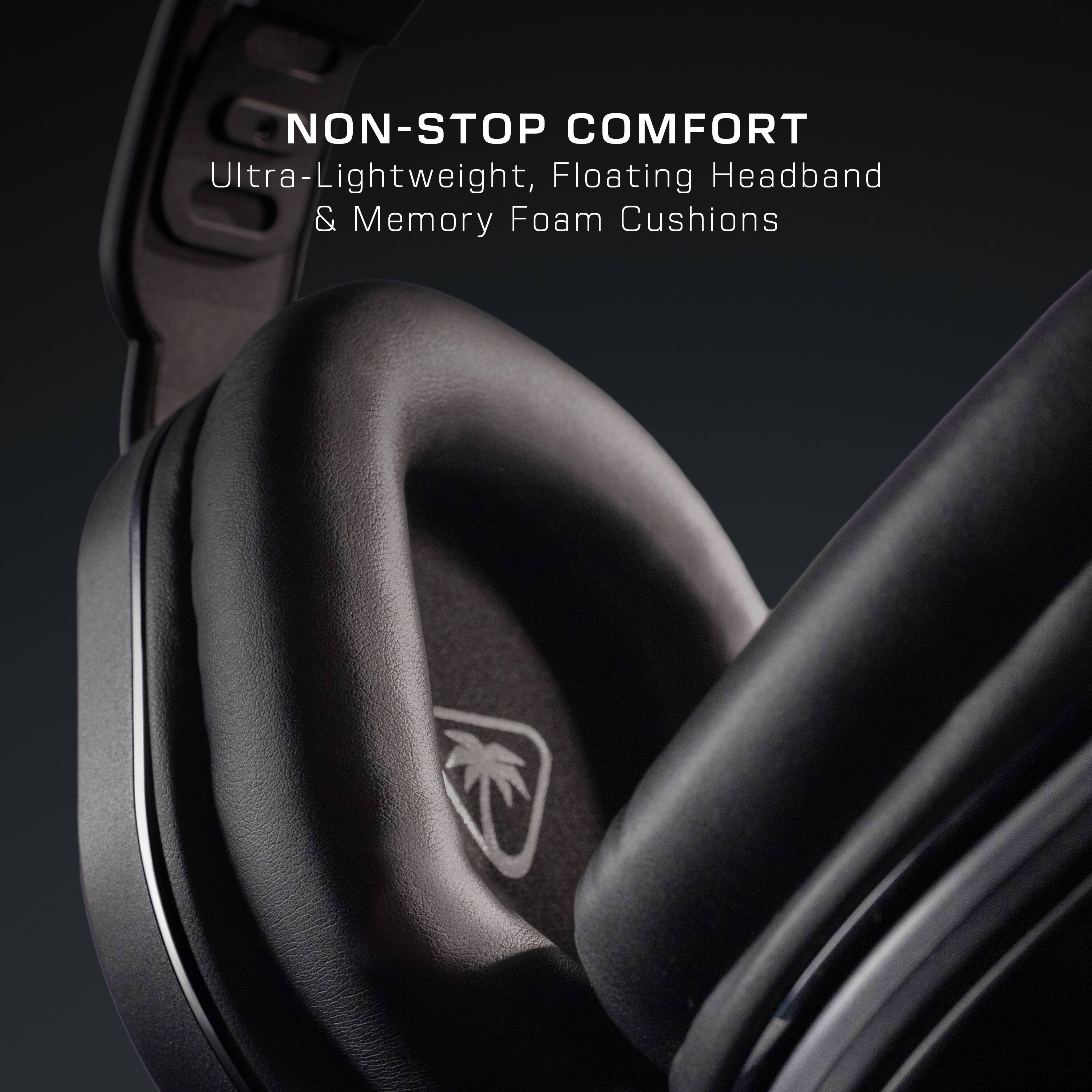NON-STOP COMFORT: Ultra-Lightweight, Floating Headband & Memory Foam Cushions