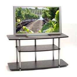 Hivvago - 42-Inch Flat Screen TV Stand - Black