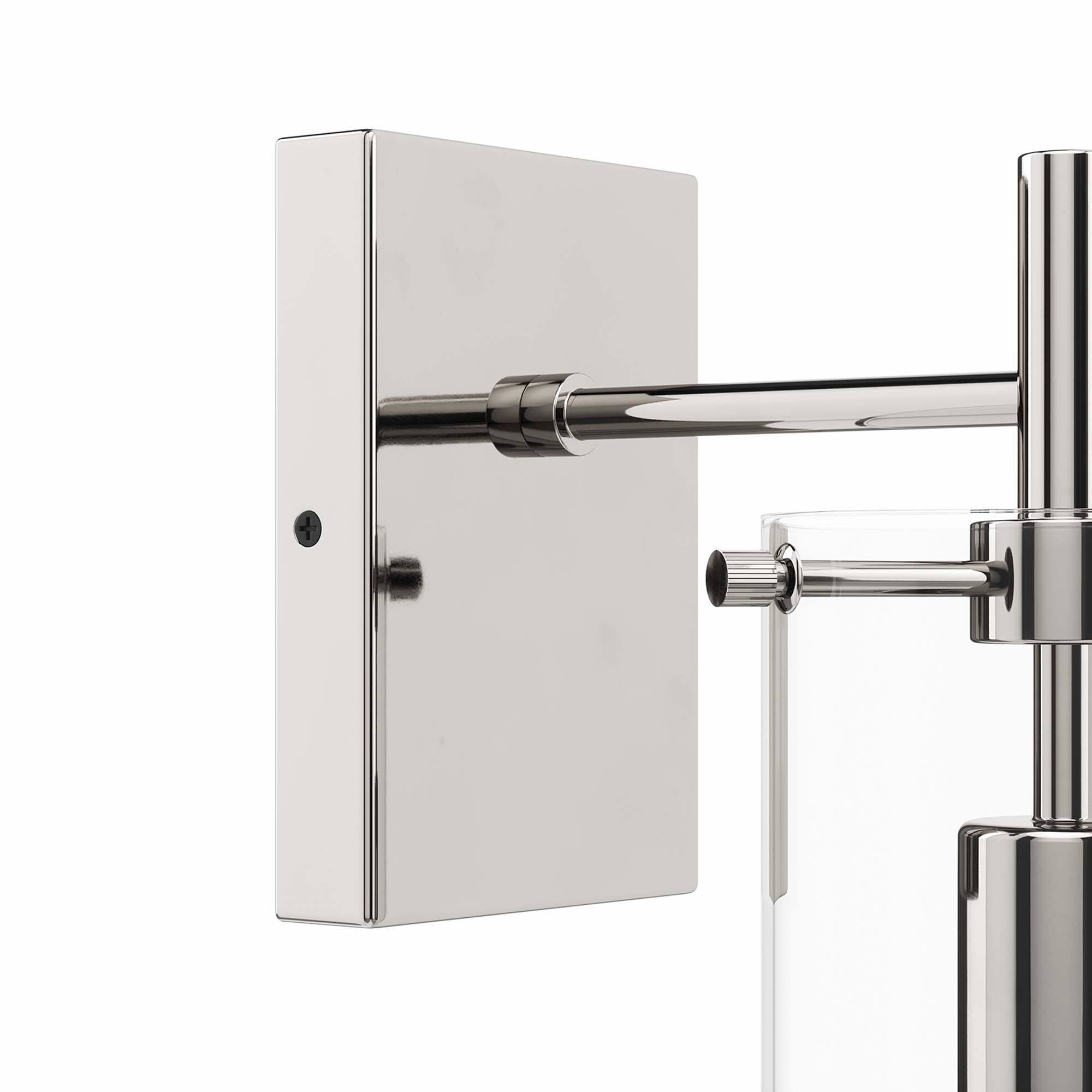 Alt View 5. Modway - Skylark Wall Sconce by Modway - Clear Polished Nickel.