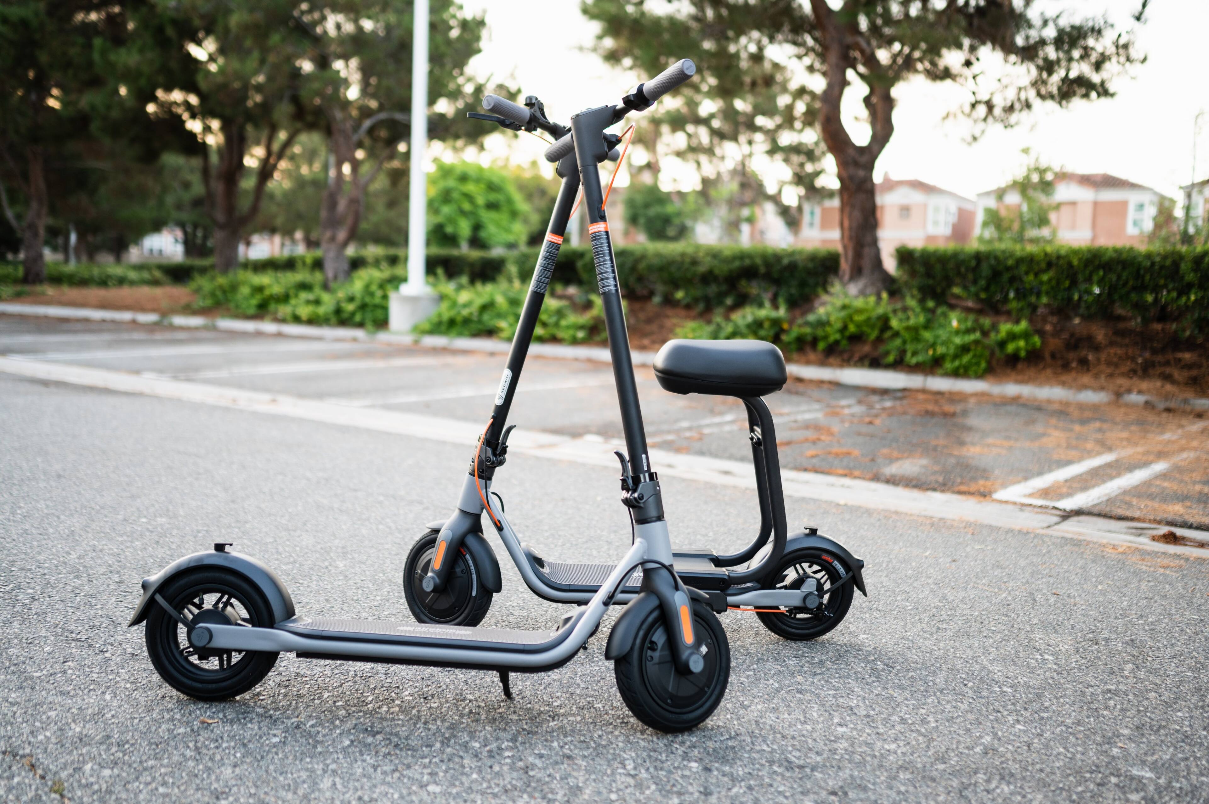 Alt View 19. Segway - Ninebot D40X Electric Kick Scooter plus Seat w/23.6 mi Max Operating Range & 18.6 mph Max Speed - Grey.