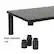 Alt View 13. Mind Reader - Dual Monitor Stand, Height Adjustable, Desktop Organizer, Laptop Riser, Office, 38.5"L x 11"W x 2.55-6.5"H - Black.